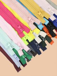 20 piezas Cremalleras de nailon para manualidades de costura DIY utilizadas para hacer o arreglar ropa, bolsas, ropa para mascotas, bolsillos, muñequeras (colores al azar)