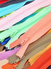20 piezas Cremalleras de nailon para manualidades de costura DIY utilizadas para hacer o arreglar ropa, bolsas, ropa para mascotas, bolsillos, muñequeras (colores al azar)