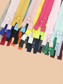 20 piezas Cremalleras de nailon para manualidades de costura DIY utilizadas para hacer o arreglar ropa, bolsas, ropa para mascotas, bolsillos, muñequeras (colores al azar)