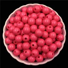 50入6mm亞克力圓珠糖果色彩diy手工編織散珠,直孔設計適用於製作袋子 - 6mm/50個 - 查看 21