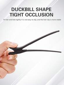 6pcs Carbon Fiber Seamless Hair Clips Set, Suitable For Professional Salon Hairstyling