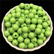 50入6mm亞克力圓珠糖果色彩diy手工編織散珠,直孔設計適用於製作袋子 - 6mm/50個 - 查看 19