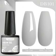 8 件凝膠指甲油套裝聖誕閃光指甲油半永久浸泡 Uv Led 凝膠清漆棕色指甲藝術設計 - 彩色 - 查看 5