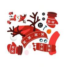 1pc Snowman Refrigerator Sticker,Stickers,Wall Decal,Vinly Decal For Home Decorations,Spring Decoration Items Refesh Your Home,Rama Decoration Stickers
