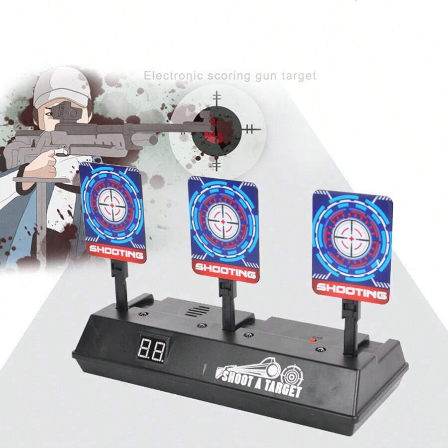 1pc Auto Reset Digital Scoring Target Toy(3 Target Board,Not Include