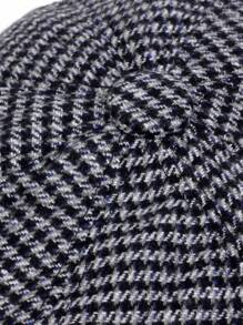 1pc Men's Houndstooth Newsboy Cap For Outdoor Leisure Activities, Traveling, Beach Parties In Spring And Autumn - Multicolor - View 5