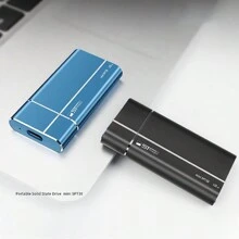 Stmagic便攜式ssd 128gb 256gb 512gb 1tb 2tb 迷你外接固態硬盤,480mb/s適用於筆記本電腦智能手機ps4 Pc電視禮物 - 黑色 - 查看 7