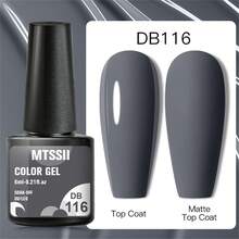 8 件凝膠指甲油套裝聖誕閃光指甲油半永久浸泡 Uv Led 凝膠清漆棕色指甲藝術設計 - 彩色 - 查看 3