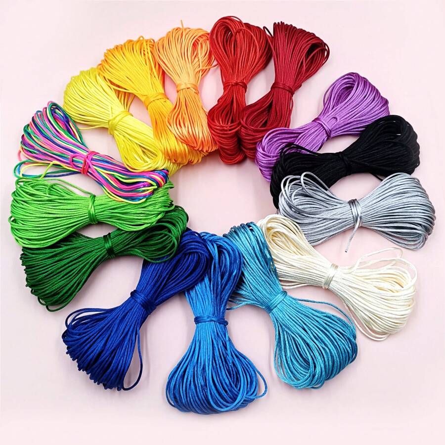 20m2mm中國結燈芯絨適用於DIY手工製作手環項鍊,材料 - 2mm/長20m - 查看 1