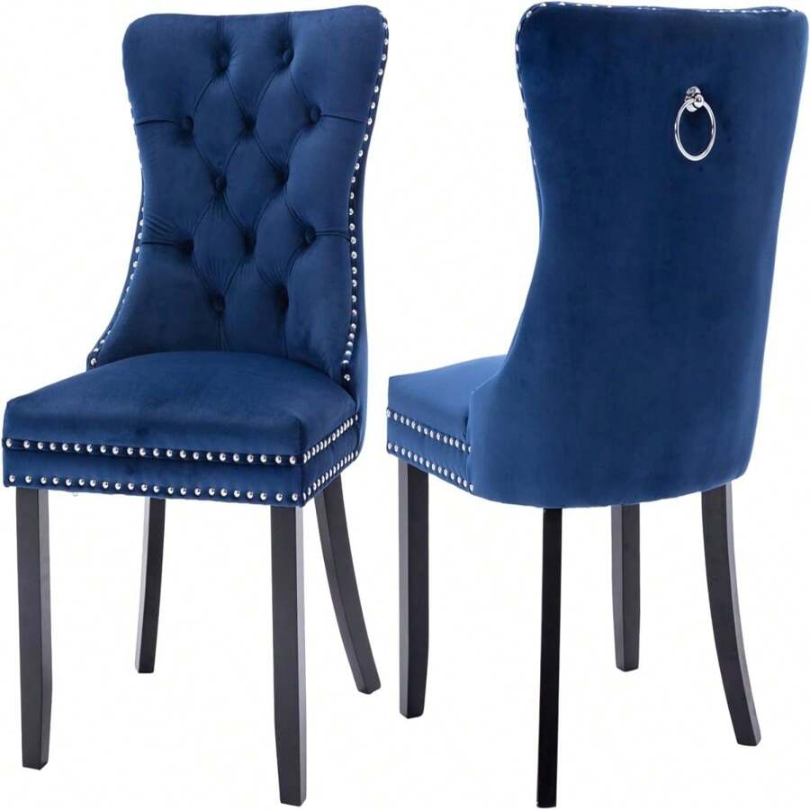 Sillas de comedor - Azul - Ver 1