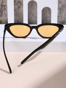 1副女式時尚太陽眼鏡,帶有度數,多種顏色任選,適合日常穿戴 - 黑色 - 查看 5