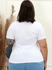 Plus Size Blouses - 白色 - 查看 2