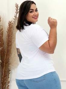 Plus Size Blouses - 白色 - 查看 7