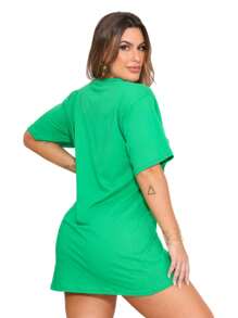 Women Dresses - 綠色 - 查看 6