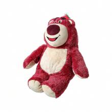 Miniso Muñeca de peluche de 15 pulgadas del oso de fresa de Disney, muñeca suave y acogedora, linda y cómoda para dormir, adorable decoración de sofá y cama
