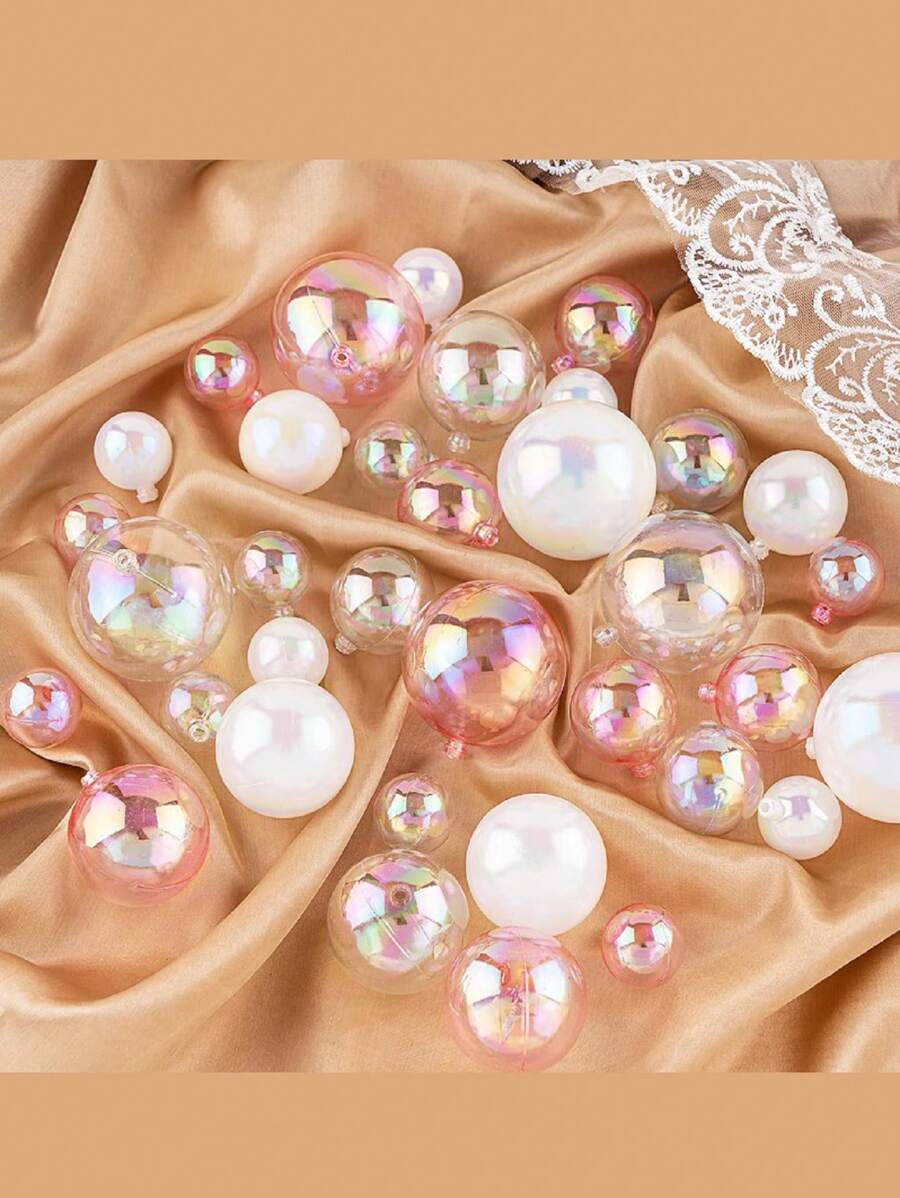 10 件蛋糕装饰球形蛋糕插入装饰生日派对婚礼装饰纸杯蛋糕用品 1 种尺寸，圣诞节 - 無色 - 查看 1