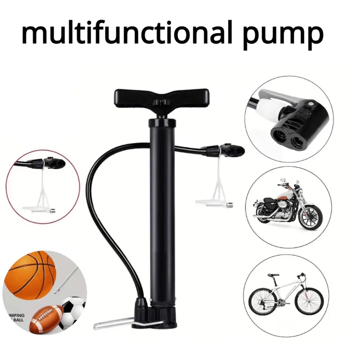 Thandle small pump with ball needle high pressure pump bicycle