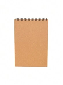 1本a5螺旋裝訂素描本,藝術學生的最愛 - 棕色 - 查看 3