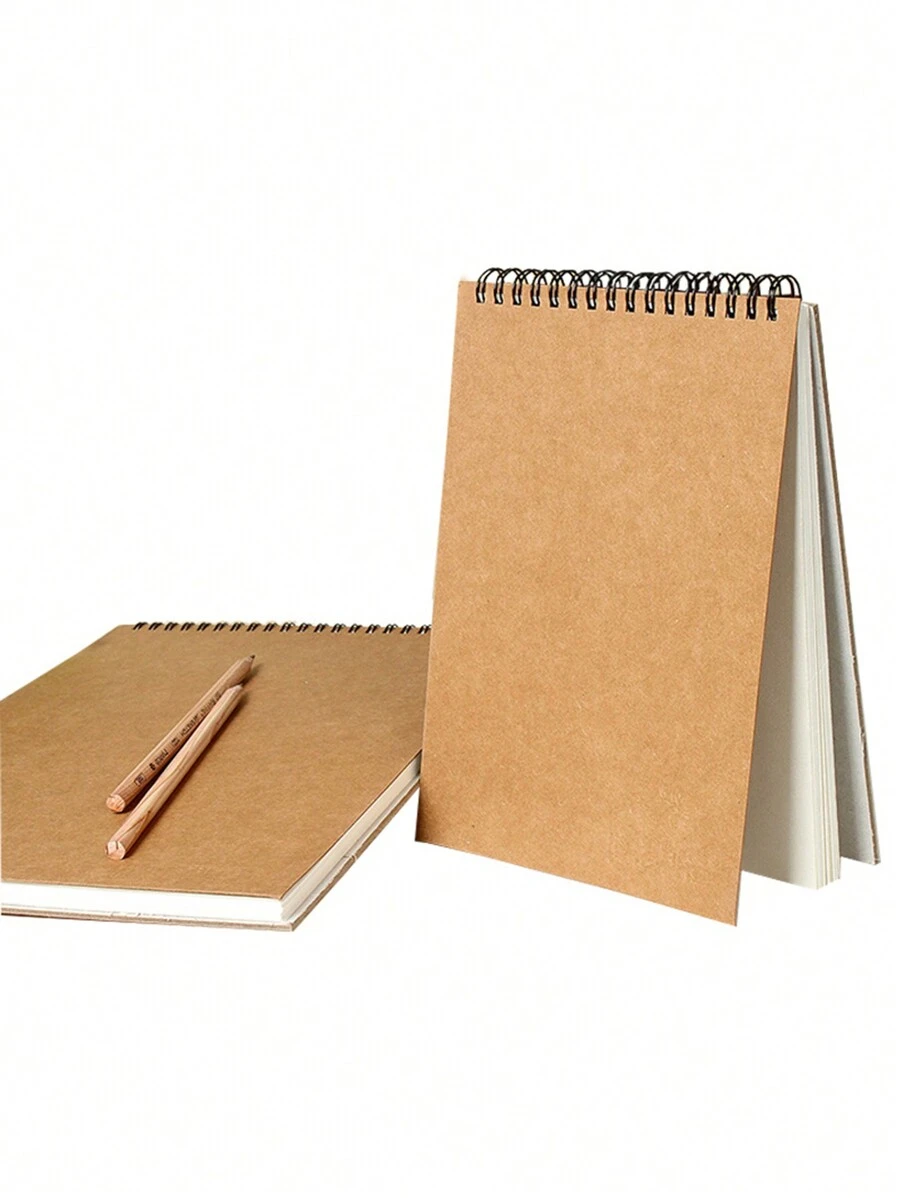 1本a5螺旋裝訂素描本,藝術學生的最愛 - 棕色 - 查看 1