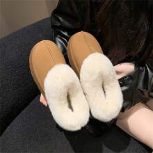 新款女鞋高筒雪鞋加厚保暖毛茸茸靴子