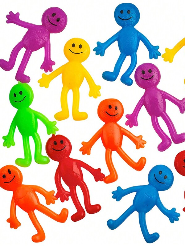 10 Stücke Weiches Gummi Dehnbar Cartoon Spielzeuge für Jugendliche, Angstabbau Spielzeuge ( zufällig Stile und Farben )