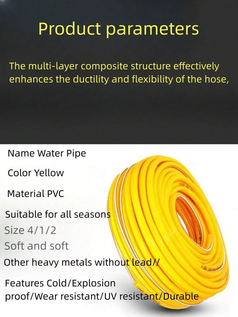 5m AntiFreeze Watering Hose With HighPressure Nozzle And Connector