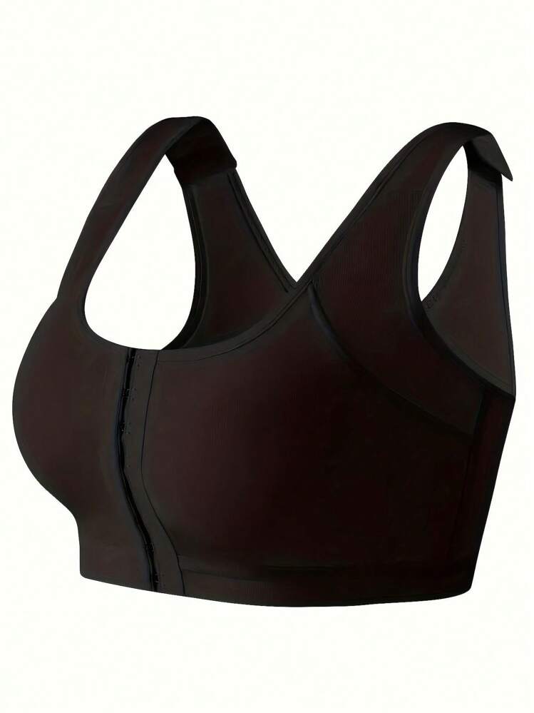 Reggiseno Sportivo Sexy Taglia 4XL Plus Size con Incrocio Frontale e Fibbia Laterale Senza Ferretto in Pizzo per Yoga e Corsa