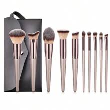 10 pezzi/set champagne dorato premium Pennelli per trucco Kit ( con caffè tubi ) pennello trucco
pennelli trucco
pennelli occhi