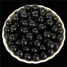 50入6mm亞克力圓珠糖果色彩diy手工編織散珠,直孔設計適用於製作袋子 - 6mm/50個 - 查看 22