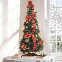 6pcs Random Gold & Silver Christmas Tree Artificial Decorative Flowers Simulation Flowers - Multicolor - View 4