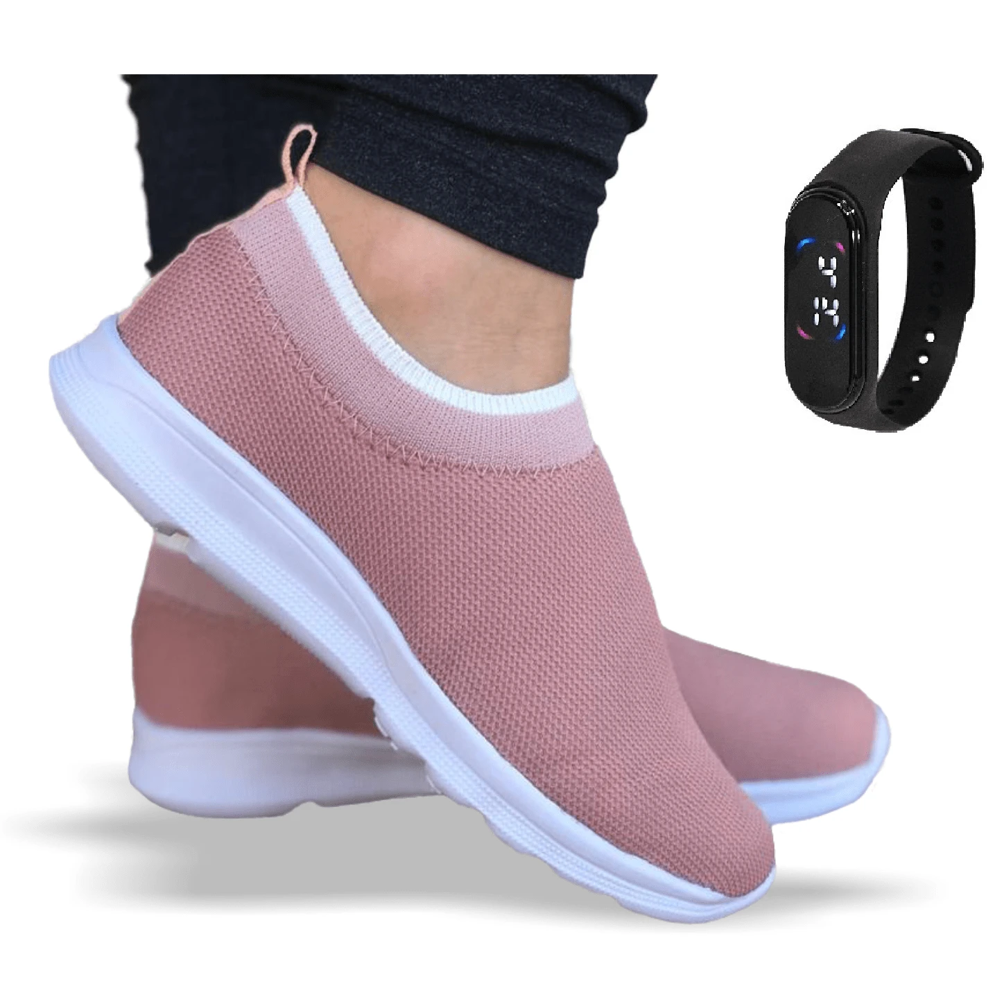 Uzze Sport Women Sports Shoes - 乾枯玫瑰色 - 查看 1
