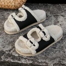 Comfortable Casual Plush Shoes - Beige - View 5