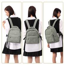 背包女士2023新款高級多功能旅行背包女士時尚小背包女士書包適合工作和購物 - 綠色 - 查看 3