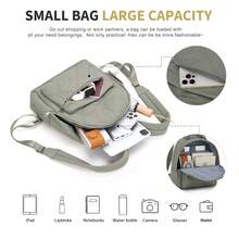 背包女士2023新款高級多功能旅行背包女士時尚小背包女士書包適合工作和購物 - 綠色 - 查看 7