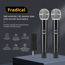 Microfones Sem Fio Uhf Duplo Profissional Digital K-58
