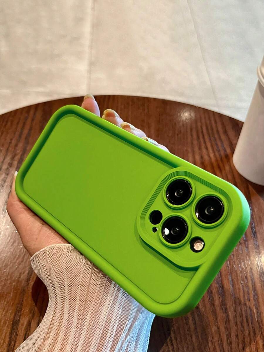 1pc High-end Rhinestone Sandpaper Pattern Thickened Matte Mobile Phone Case Compatible With Iphone
