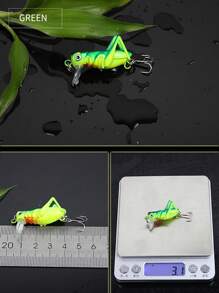 Fishing 3pcs/Lot Fishing Lure 35mm 3g Grasshopper Insect Bait Flying Lure Hard Bait Realistic Artificial Bait Bass Fishing Bait