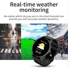 LIGE Smart Watch for men women Pedometer, calorie, call reminder, waterproof fitness sports watch, heart rate, blood pressure, sleep, alarm clock, message reminder, weather, photo, sedentary reminder Smart bracelet Compatible With android ios