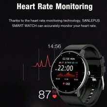 LIGE Smart Watch for men women Pedometer, calorie, call reminder, waterproof fitness sports watch, heart rate, blood pressure, sleep, alarm clock, message reminder, weather, photo, sedentary reminder Smart bracelet Compatible With android ios