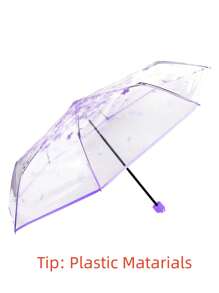 1 chiếc ô họa tiết hoa, phụ kiện mùa xuân hè, quà tặng cho phù dâu, trang trí phòng ngủ, trang trí nhà cửa, bãi biển, du lịch, dành cho nam, dành cho nữ, kỳ nghỉ biển, mùa hè, kỳ nghỉ, ngày lễ, đồ dùng cần thiết khi đi chơi, đồ dùng gia đình - Màu tím - Xem 6