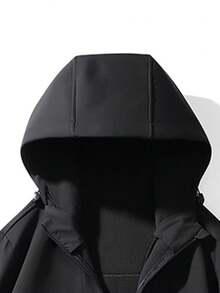 Chaqueta Softshell Para Deportes Al Aire Libre Para Hombre - Negro - Ver 4
