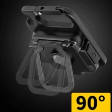 Mini Linterna Llavero Multifunción, Luz De Mano Recargable - Negro - Ver 4