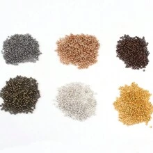2/2.5/3mm Bi Nhỏ Crimps Cấp Hạt Chặn Miếng Đệm Thành Phần Hạt Làm Trang Sức Tự Làm Thủ Công chất liệu 500 chiếc - Nhiều màu - Xem 4