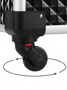 SONGMICS Kosmetiktaschen für Reise-Aufbewahrung, Kosmetiktasche, Kulturtasche, Urlaubsorganizer, Makeup-Organizer mit großem Fassungsvermögen, Makeup-Etui, für Lippenstifte, Pinsel, Hautpflege, Handy, Münzen, kleine Artikel, für Zuhause, als Geschenk, für Urlaub und Festivals, Halloween, Weihnachten, für vielfältige Nutzung - Negro - Ver 4