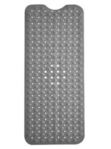 1pc Bath Mat - Lux Decor Non-Slip Durable PVC Tub Mat With Suction Cups And Drainage Holes - 40x16 Inches- For Shower And Bathtub Comfort, Roll-Up Storage, Home Decor, Back To School, Graduation Gifts-, Spring Cleaning Upgrade, Valentine's Day Spa Feel, Safety First, Quick Dry Surface, Mold Resistant, Easy Clean, Comfortable Standing, Shower Essential, Bathtub Safety, Bathroom Upgrade, Daily Use Mat, Home Basic, Family Use, Everyday Living - Xám - Xem 11