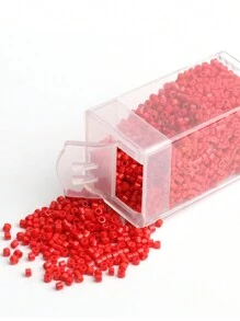 3000 顆 2 毫米盒裝彩色古董種子珠圓柱形散珠 Diy 手工手鍊項鍊間隔珠適用於珠寶製作配件 - 彩色 - 查看 48