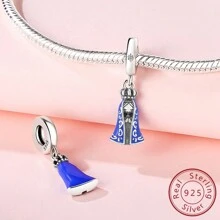 925 純銀吊墜珠子適合原始手鍊項鍊 Diy 女士吊墜珠寶禮物