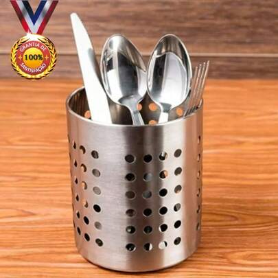 Festa Junina Porta De Talheres Talher Redondo Vazado Aço Inox Utensílio Cozinha *9.2X12.5