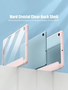 Caja Protectora Acrílica Compatible Con Samsung Tablet S6lite, S7, S8, A7 Lite, A8 - Rosa - Ver 6