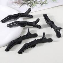 5pcs Crocodile Clips For Girls, Suitable For Daily Use And Diy Hair Styling - Black - View 7